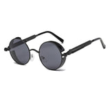 Metal Round Steampunk Sunglasses Men - SL08 - Men Guide Store