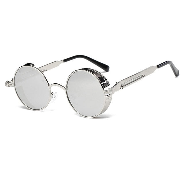 Metal Round Steampunk Sunglasses Men - SL08 - Men Guide Store