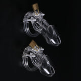 1 Set Plastic Male Chastity Device With Size Penis Ring Cock - Men Guide Store