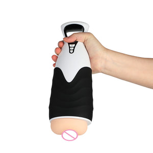 Remote Control Silicone Vacuum Masturbation Cup Realistic Vagina Adult - Men Guide Store