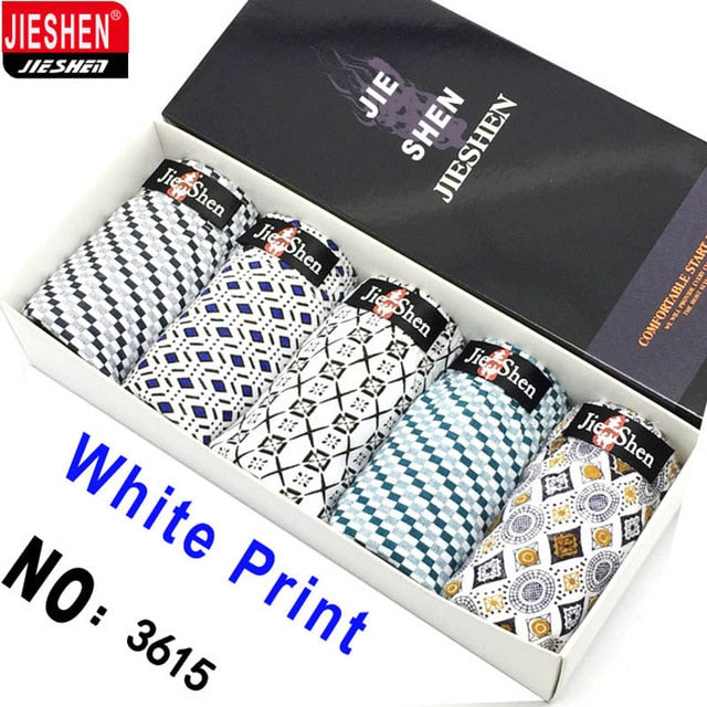 5 pieces boxed all cotton underwear ultra-large size  - MG 208 - Men Guide Store