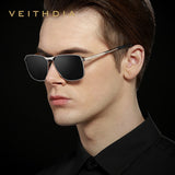 Vintage Square Sunglasses Polarized UV400 Lens Eyewear - SL16 - Men Guide Store