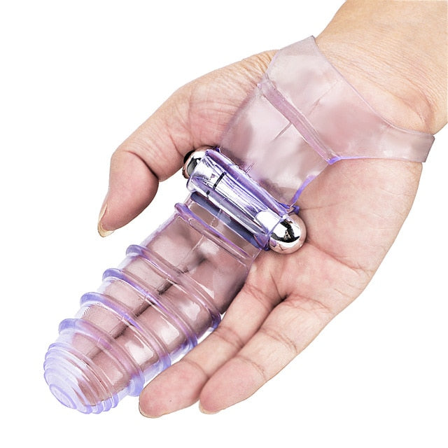 Finger Sleeve Vibrator Female Masturbator G Spot Massage Clit Stimulate Sex Toys For Women Lesbian Orgasm - Men Guide Store