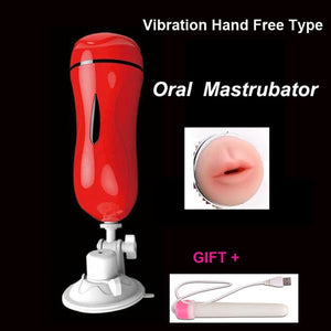 Vagina Anal Masturbation Cup Vagina Real Pussy Blowjob Vibrator Male Mastrubator For Man - Men Guide Store