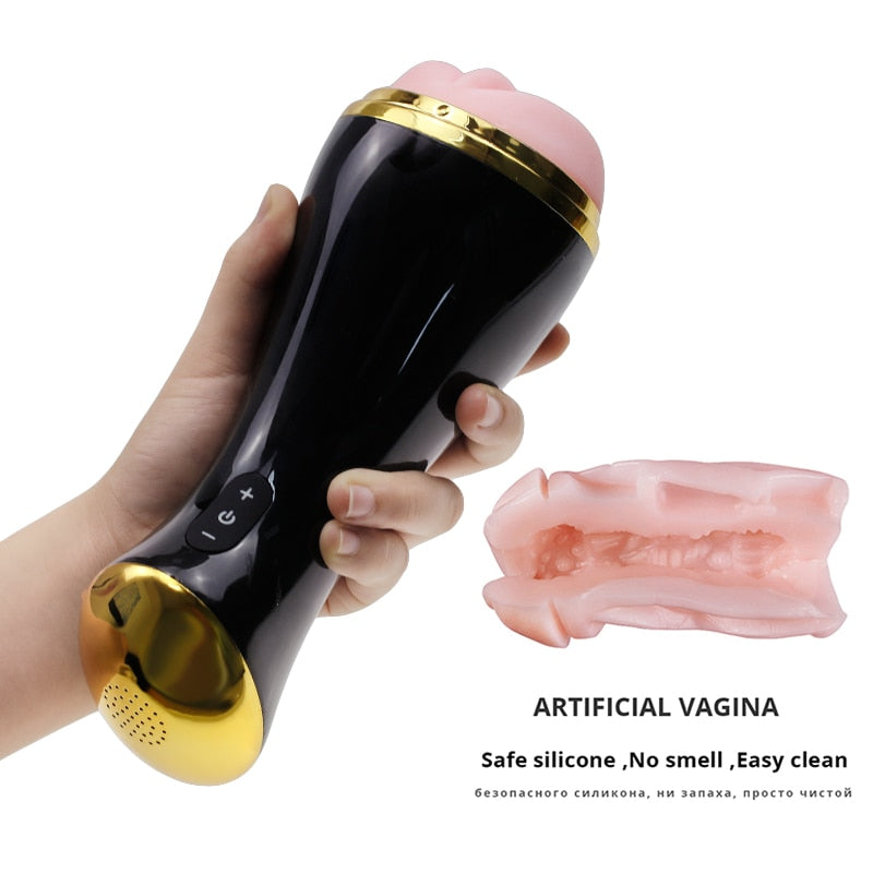 Male Masturbator Artificial Vagina Real Pussy Silicone, - Men Guide Store