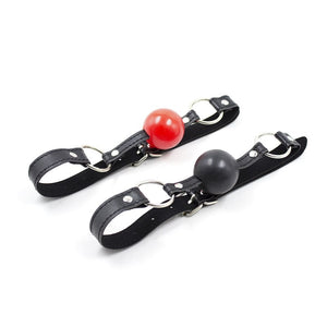 Leather Strap Sex Toys Fetish Bondage Open Mouth Silicone - Men Guide Store