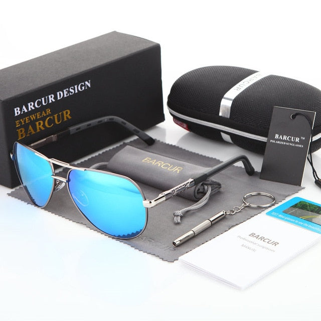 BARCUR Aluminum Magnesium Men's Sunglasses - SL24 - Men Guide Store